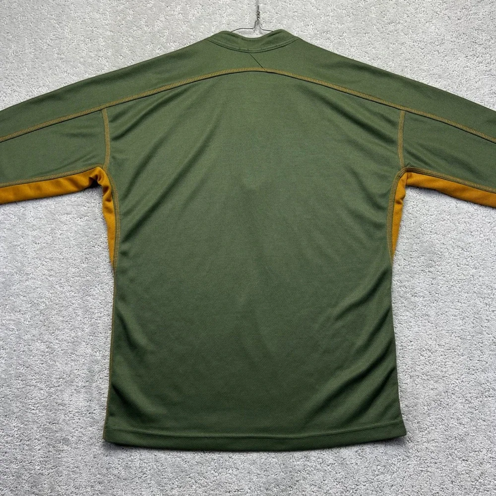 Prana Breathe Shirt Mens XL Green‎ Pullover Quarter Zip Long Sleeve Performance